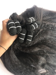 Best Company 100% Raw Remy Virgin Cuticule Aligné Vison 24 ''Kinky Straight Bundles Prix de gros Haute Qualité Humain - Product Image 6