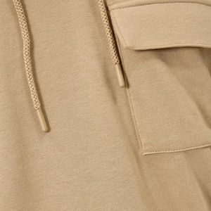 Vente en gros de sweats à capuche streetwear unis pour hommes sweats à capuche en coton lourd avec logo personnalisé sweats à capuche à épaules tombantes pour hommes surdimensionnés pour moi - Product Image 3