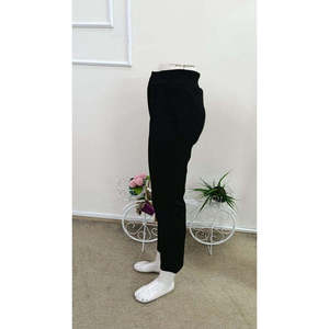 Pantalon de plongée à taille haute pour femme avec détail poche, 36491 - Noir - Product Image 6