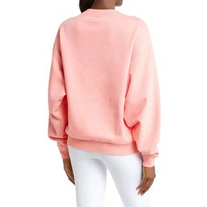 Sudadera Mujer Color personalizado liso y diseño Sudaderas de cuello redondo Venta al por mayor Pakistán para gran oferta Color Rosa Manga larga 2025 - Product Image 5