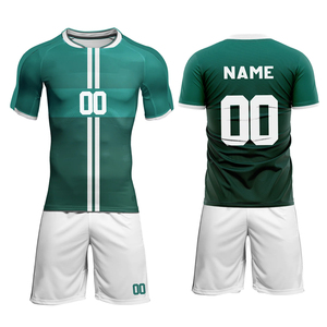 Conjunto de Uniformes de Fútbol Personalizados al por Mayor, Nuevo Diseño, Camiseta de Fútbol para Hombre, Conjunto de Camisetas de Fútbol de Poliéster de Secado Rápido y Económico - Product Image 1
