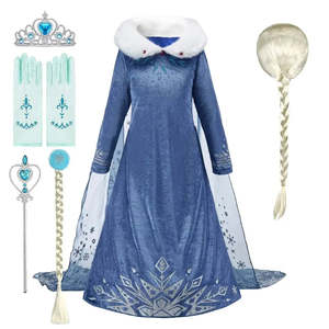 Vestido de Princesa Elsa Reina de las Nieves para Niñas - Product Image 1