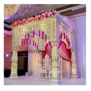 Decoraciones para Mandap de Boda al Aire Libre Estilo Bollywood, Mandap Rajasthani Padmavati, Último Modelo de Mandap de Boda con Decoración Paisley, Reino Unido - Product Image 1