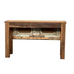 Mesa Consola Tallada a Mano, Mueble de Madera Sólida de Lujo y Elegante para Sala de Estar, Dormitorio, Entrada o Villa, con Espejo - Product Image 6