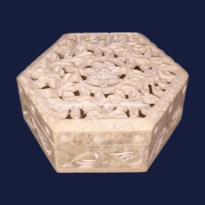 Boîte à sculpter en stéatite de haute qualité avec produit de haute qualité pour le stockage de bijoux personnalisation d'aspect moderne classique de qualité supérieure - Product Image 2
