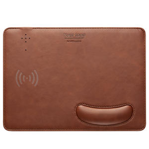 Reposamuñecas Rectangular de Cuero PU con Carga Inalámbrica de 15W para iPhone y Teléfonos Móviles, Modelo Moisture Naturally WP04 - Product Image 1