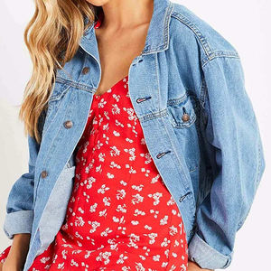 Chaqueta Vaquera de Mujer de Moda con Relleno de Algodón, Ecológica y Transpirable, Ropa de Exterior Cómoda, Hecha a Medida, Mangas Completas - Product Image 2