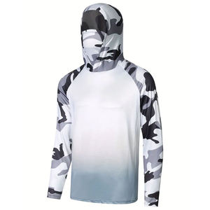 Sudadera con Capucha de Pesca Unisex de Manga Larga con Protección Solar UPF 50, Sublimación Personalizada, Personalización Completa, Spandex/Poliéster 180g - Product Image 1