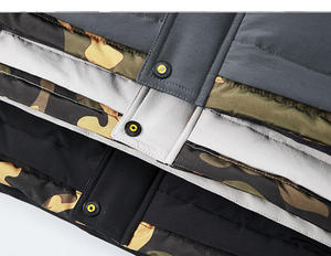 Veste bouffante en coton uni personnalisée OEM pour hommes Vêtements Manteau surdimensionné rembourré en toile Jaket - Product Image 6
