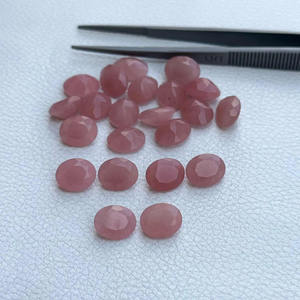 Piedra de corte ovalado facetado de cuarzo de guayaba Rosa Natural de 10x14mm, venta al por mayor, piedras preciosas semipreciosas, piedra natal para la fabricación de joyas - Product Image 2