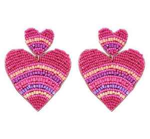 2023 tendencia declaración bordado cuentas gota pendientes hechos a mano nueva colección de otoño para mujeres niñas moda exportada India - Product Image 4