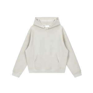 Vente chaude 500 Gsm Logo personnalisé sweats à capuche pour hommes haute qualité poids lourd ample surdimensionné polaire XS taille avec motif imprimé - Product Image 6