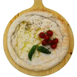 GLUTEN-FREE ITALIAN WHITE PIZZA BASE G. 300 FROZEN - IN ALUMINIUM TRAY ENCLOSED IN PLASTIC PACKAGING