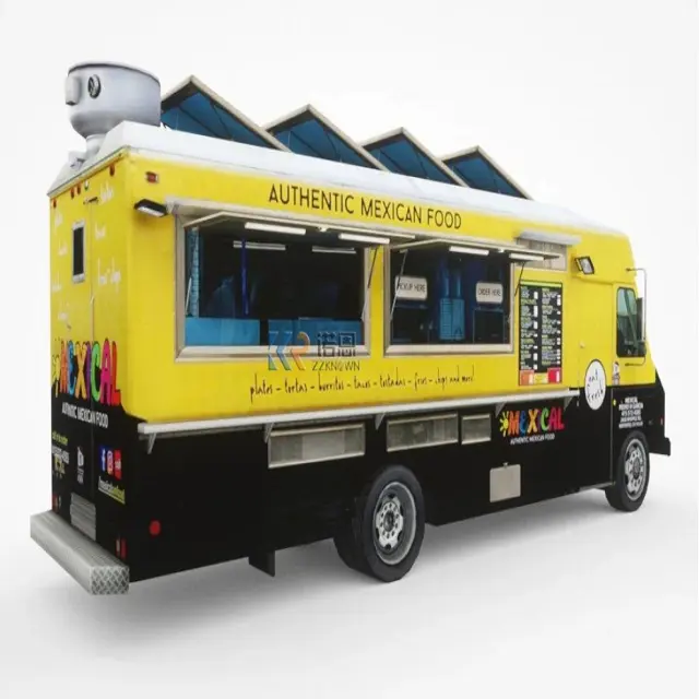 Op Maat Gemaakte Mobiele Food Truck Volledig Uitgeruste Keuken Voedsel Vending Trailers Voor Fast Food Alle Kleuren Beschikbaar En Klaar Om Te Verzenden