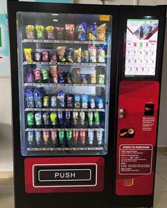 Máquina expendedora automática 2025 de la mejor calidad, pago con tarjeta de monedas, aperitivos, bebidas para uso comercial, máquina expendedora comercial - Product Image 1