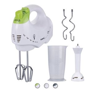 Carlito 200W Frullatore Elettrico Multifunzione a Batteria con Pulsante di Espulsione, Ciotola in Plastica per Miscelare, Sbattitore per Uova per Casa e Camper - Product Image 1