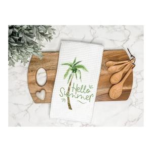 Toallas de plato de Golf de cocina absorbentes suaves de algodón orgánico 100% impresas con letras personalizadas de tendencia promocional más populares - Product Image 2