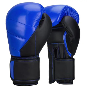 Guantes de Boxeo Hassam de Cuero MB Personalizados OEM, Material PU, Costuras en Contraste Rojo y Negro, Cierre de Gancho y Bucle para Entrenamiento y Sparring - Product Image 4