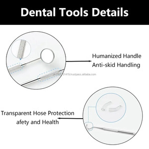 8-Piece Professional Stainless Steel Dental Hygiene Kit Manual Oral Care Tools Examination Set for Dental Students - Product Image 6