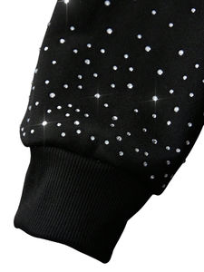 Sudadera Unisex de Alta Calidad, Personalizada, Moderna, con Pedrería Negra, Bordada e Impresa, Impermeable, 100% Algodón, para Invierno - Product Image 4