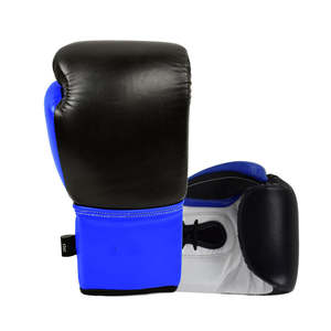 Guantes de boxeo con cordones ganadores profesionales Cuero genuino Personalizable Alta calidad Absorbe la humedad Servicio OEM de alta calidad - Product Image 1