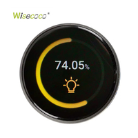 Pantalla OLED de 1.43 Pulgadas con Perilla, Alta Definición, 500nits, Interfaz de Puerto Serial UART TTL, Pantalla con Perilla Giratoria para HMI Automotriz