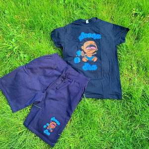 Camiseta y pantalones cortos personalizados para hombre, conjunto de 2 piezas para trotar, venta al por mayor, novedad - Product Image 6