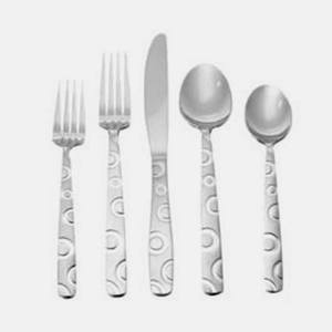 Couverts plaqués argent au design unique en acier inoxydable couverts de luxe de haute qualité au look moderne pour restaurant maison hôtel - Product Image 5