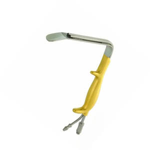 Retractor de Fibra Óptica con Mango Recubierto de Oro, Acero Inoxidable Alemán, Instrumento Quirúrgico Manual, Iluminación de Precisión Mejorada - Product Image 5