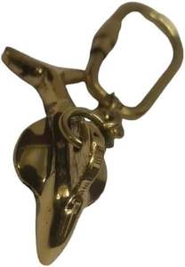 ผู้จัดจำหน่ายสินค้าขายส่ง พวงกุญแจรูปปลาโลมาทองเหลืองแท้ รับออกแบบตามสั่ง - Product Image 2