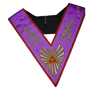 Collier maçonnique de matériel de meilleure qualité sur mesure insignes maçonniques à bas quantité minimale de commande et à prix raisonnables collier insignes maçonniques - Product Image 5