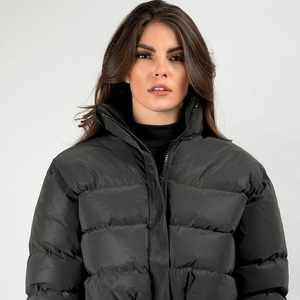 Chaquetas acolchadas para mujer, estilos más nuevos, chaquetas acolchadas con cremallera personalizadas, chaquetas cortas de burbujas para mujer - Product Image 3