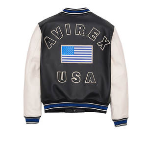 Chaqueta de Cuero Avirex Personalizada para Hombre, Estilo Urbano, Invierno, Tejido Resistente al Agua de Alta Calidad, Transpirable, Secado Rápido, Estilo Vintage - Product Image 2