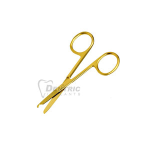 Tijeras quirúrgicas duraderas de acero inoxidable con punta de gancho Fuente de alimentación manual para procedimientos médicos de eliminación de suturas - Product Image 4