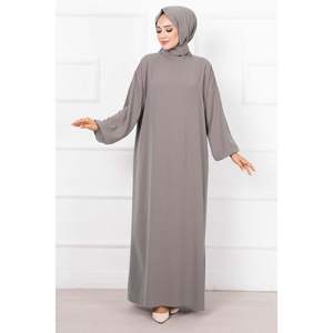 Chal Hijab Tradicional Adornado con Piedras para Vestido de Oración - Product Image 4