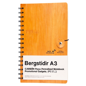 Taccuino Personalizzato Bergstadir A5 in Bambù, Gadget Promozionale - Product Image 3