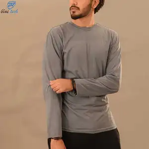 फैक्टरी ओईएम पुरुषों की लंबी आस्तीन वाली टी शर्ट क्रू नेक स्ट्रीटवियर ग्राफिक उच्च गुणवत्ता के लिए पूरी लंबी आस्तीन वाली टी शर्ट