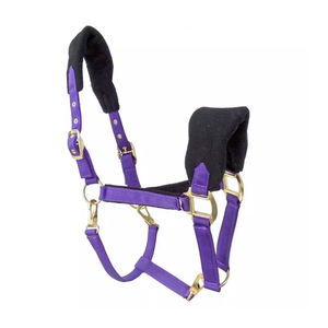 Premium New Horse Halter suave cómodo poliéster estilo occidental cuello grueso acolchado cuero grueso conveniente sillín de cuero - Product Image 5