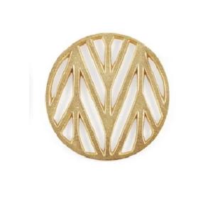 Dessous de verre en métal cuivré au design unique Top Vaisselle Boissons Dessous de verre Designer Mat-en vente - Product Image 3