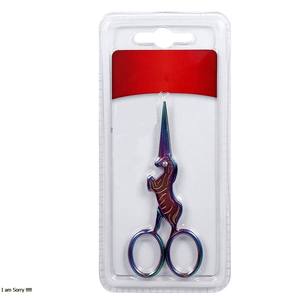 Ciseaux de manucure multicolores de style cheval Ciseaux de manucure à pointe pointue Ciseaux de manucure 4.5" - Product Image 3