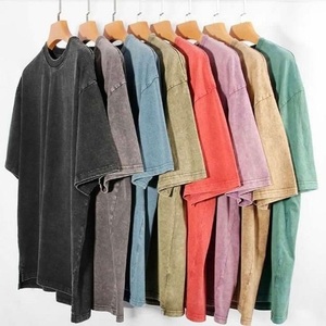 T-shirts imprimés graphiques lavés à l'acide unisexe 220GSM tissu lourd de qualité supérieure décontracté grande taille entièrement personnalisable 100% QC - Product Image 6
