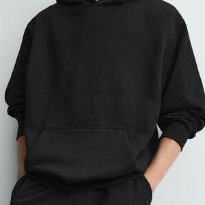 Drop Shoulder <b>Hoodie</b> <b>For</b> Men High Quality Wholesale Rate Pullover Design Customized Logo Solid Color Factory Price <b>Hoodie</b> 2026 - Product Image 3