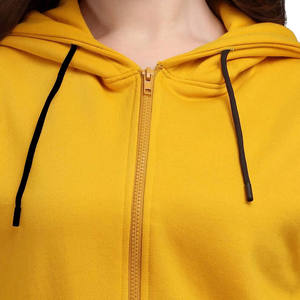 Sudaderas con capucha de alta calidad para mujer, talla grande, cremallera, punto informal, diseño de impresión por transferencia de calor para las estaciones de otoño e invierno - Product Image 5