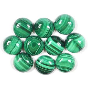 หินอัญมณีมรกตทรงหลวมสีเขียวทรงกลมเรียบสำหรับทำเครื่องประดับอัญมณีขายส่ง - Product Image 2