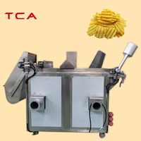 Friteuse par lots TCA Machine à frire les oignons à décharge automatique de haute qualité Friteuse à frites avec prix d'usine