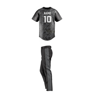Custom Printed Baseball Team Uniform Set Jersey Pants Polyester Breathable <b>Mesh</b> <b>Plus</b> <b>Size</b> Moisture Wicking Anti-UV Customizable - Product Image 4
