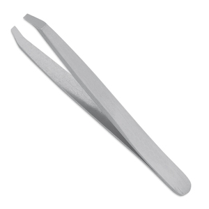 Pinzas de precisión de acero inoxidable con logotipo personalizado Agarre antideslizante con punta inclinada Comprar en Pakistán - Product Image 2