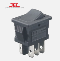 Interrupteur à bascule JEC 606 à double pôle, 10A 250VAC, fonction marche/arrêt, protection IP41, résistance de contact 20m, ULCUL ENEC CQC