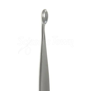 Cureta de hueso Volkman, instrumento ortopédico quirúrgico de acero inoxidable con copa ovalada de doble extremo de 5 pulgadas - Product Image 5