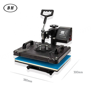 Máquina de prensa de calor semiautomática Bheng 5 en 1 de 380x300 mm para impresión de camisetas, tazas, zapatos y gorras - Product Image 1